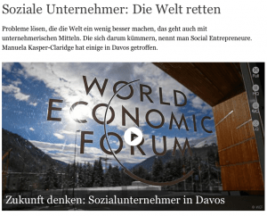 Deutsche Welle: Soziale Unternehmer retten die Welt